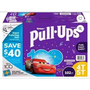 Huggies Pull-Ups Training Pants for Boys, 4T-5T 38-50 Pounds (102 Count)